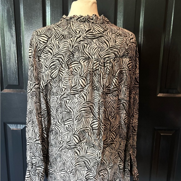 Zebra Print Women's Top - Picture 3 of 4